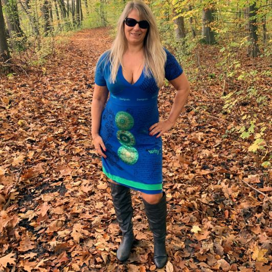 Blue Dress in the Forrest