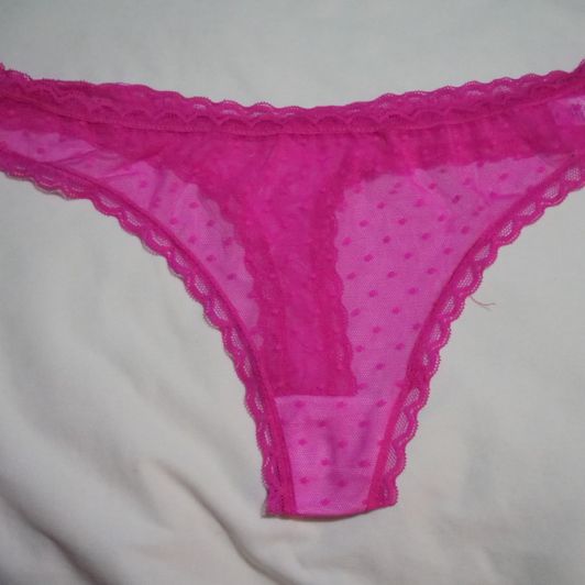 Pink lacey panties