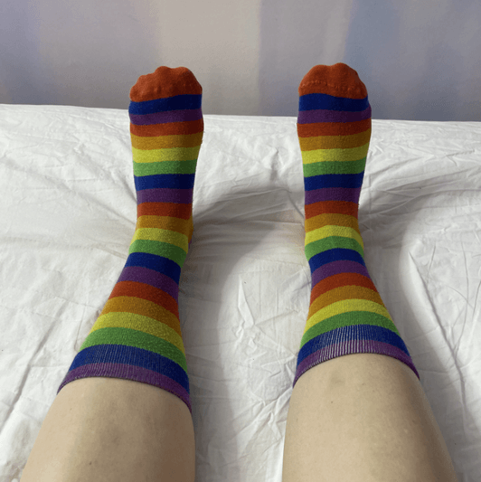 Favorite Rainbow Calf Socks