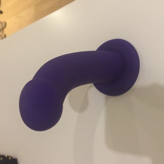 7 Inch Curved Purple Dildo