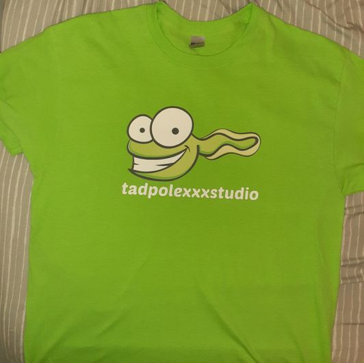 Tadpole Tee Shirt in Lime Green