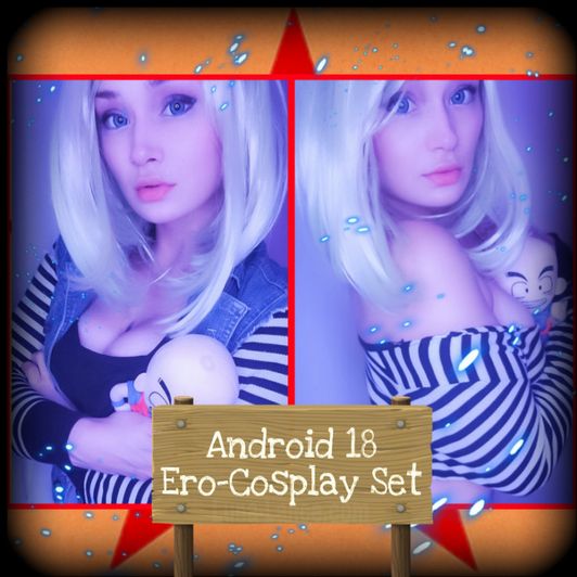 Android 18 Erocosplay Photo And Clip Set