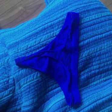my blue thong