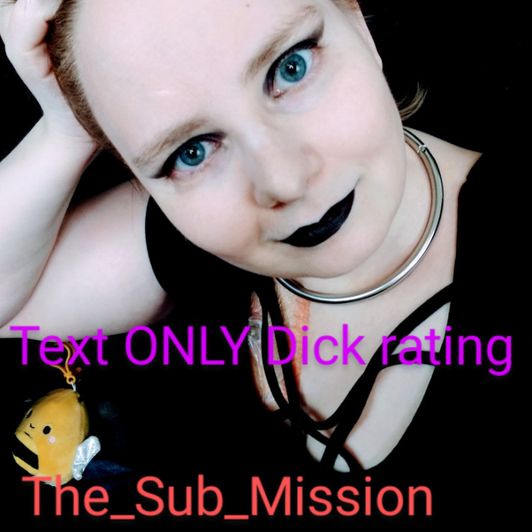 TEXT ONLY Dick Rating