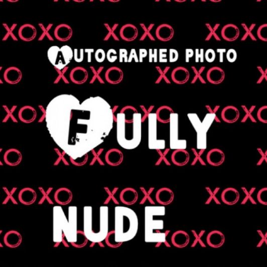 Fully nude autographed photo