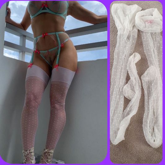 Agent Provocateur worn white stockings