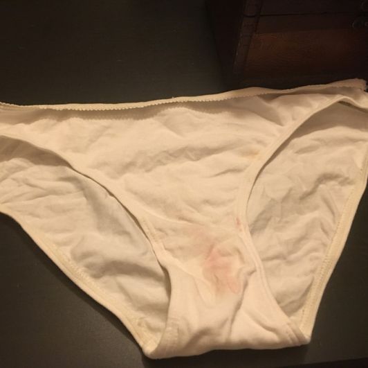 Dirty panty used to masturbate wth with