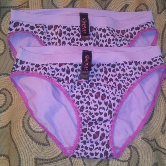 Purple cheetah panties