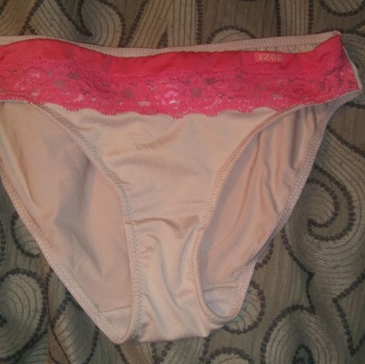 Cream Orange lace panties