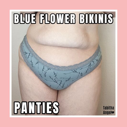 Panties Blue Flower Bikinis