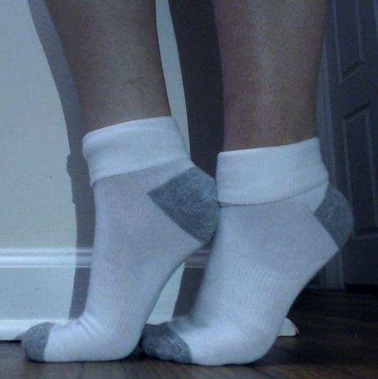 White and Grey Socks