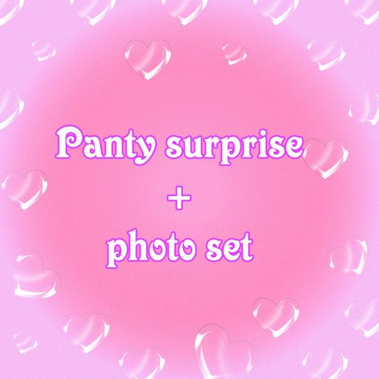 Panty surprise plus photo set