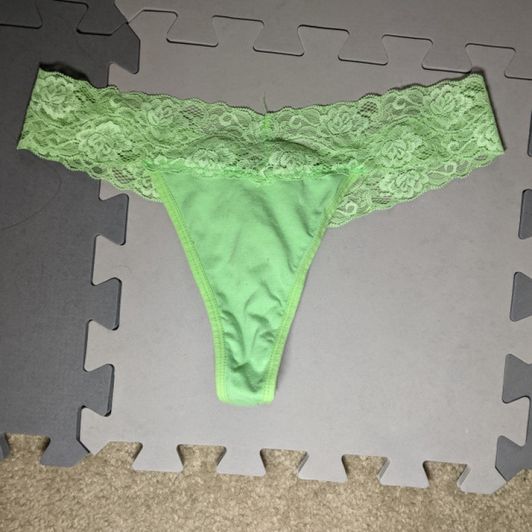 Lime Green thong panties