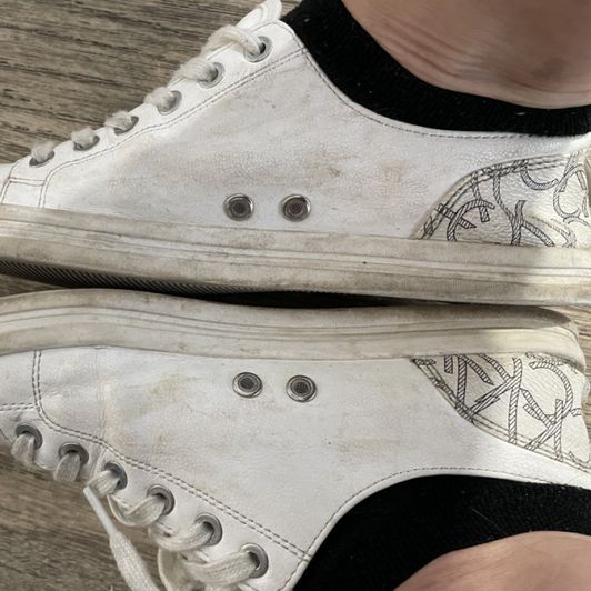 Used dirty sneakers