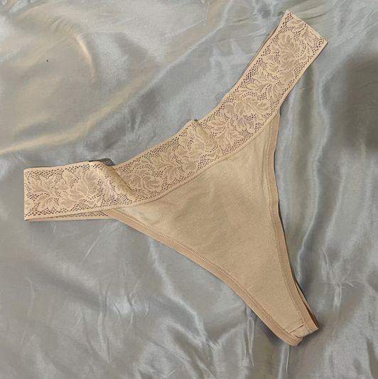 Dirty Nude cotton lacy thong