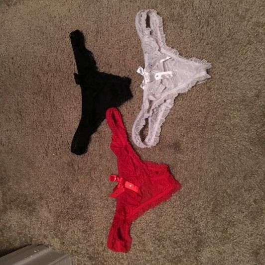 BUNDLE PACKAGE! 3 frillylacy thongs