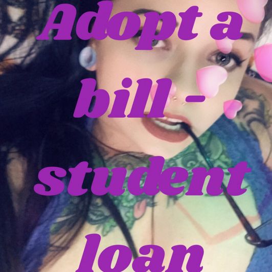 Adopt a bill student loan payment