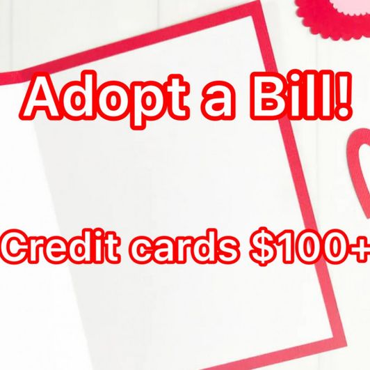 Adopt a bill Credit Cards