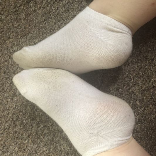 Sweaty white socks