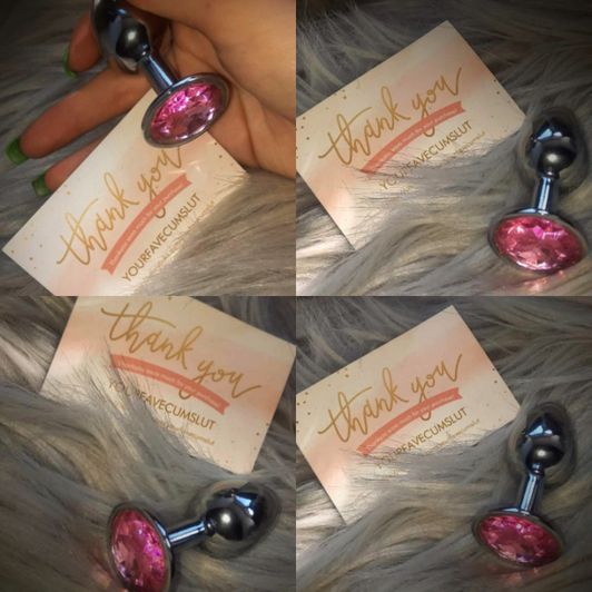 Small pink USED buttplug