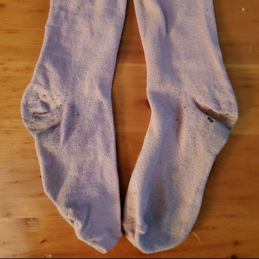 Own my 3 day worn pair of old pink socks