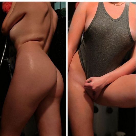 Sexy bunny shower tease photos and video