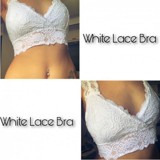 White Lace Bra
