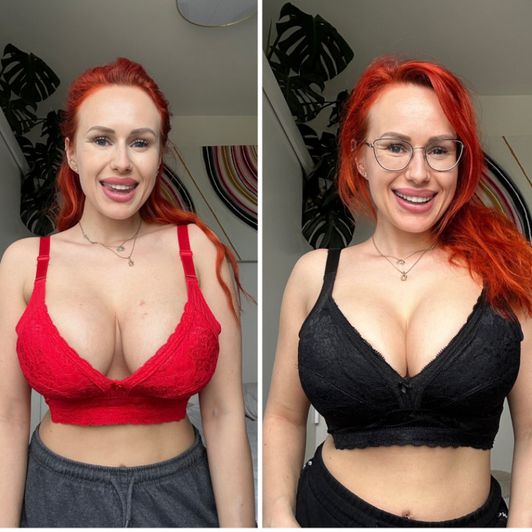 Angel Wicky Red or Black lace bra