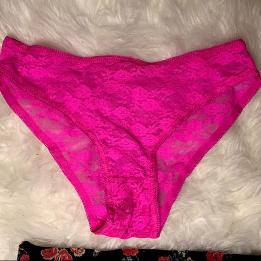PInk Lace Hipster Panty