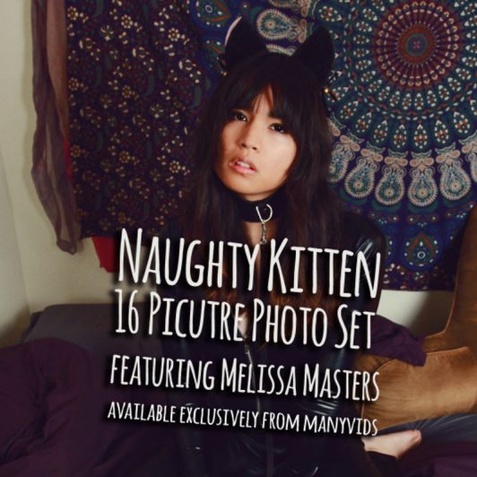 Naughty Kitten Photo Set
