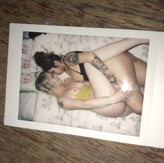 Marie and Ava Polaroid