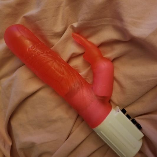 Used Vibrating Pussy Soaked Dildo