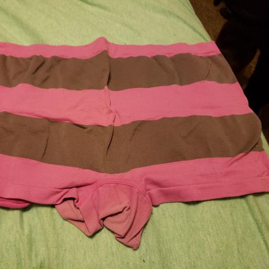 pink and grey boy shorts