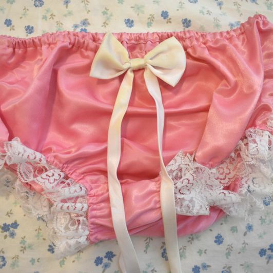 Pink Satin Sissy Panties