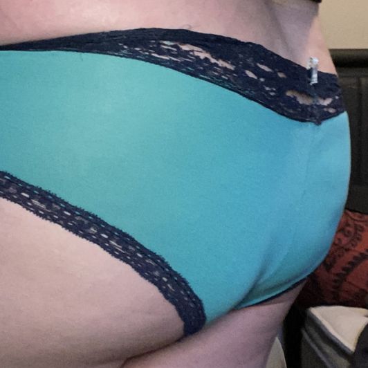 Well Worn VS Blue Lace Cheeky Panties
