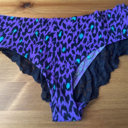 La Senza Silky Purple Leopard panties
