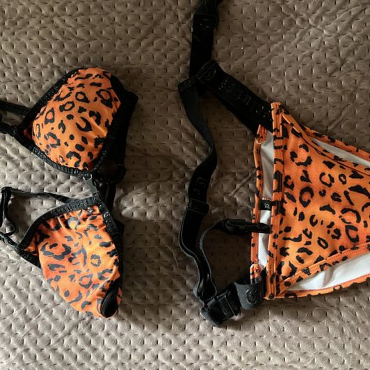 Leopard set worn in Legal Porno 4 on 1