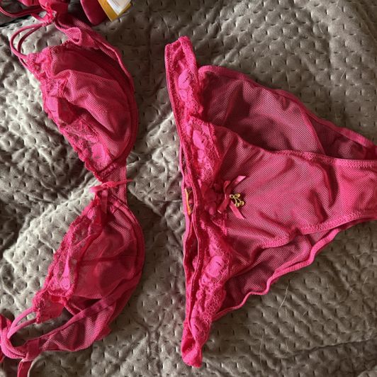 Bra and panty set worn at Fake Hostel