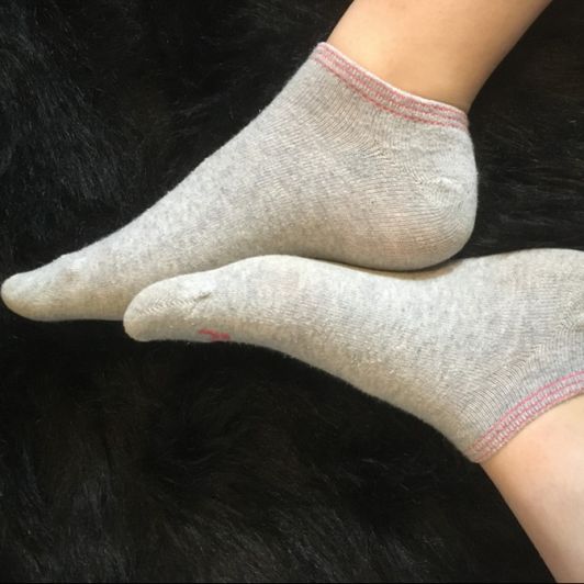 Gray Sporty Socks