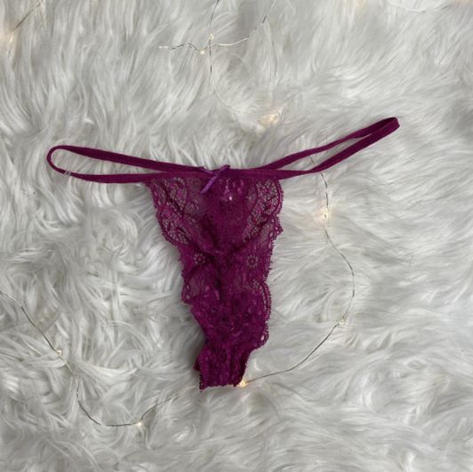 Tiny Purple Thong