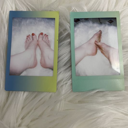 Polaroid Feet Pics: Set of Five Pics