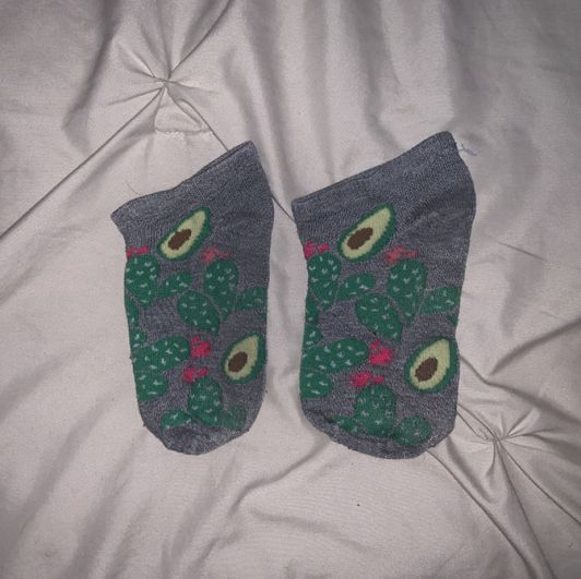 ankle socks: cactus avocado