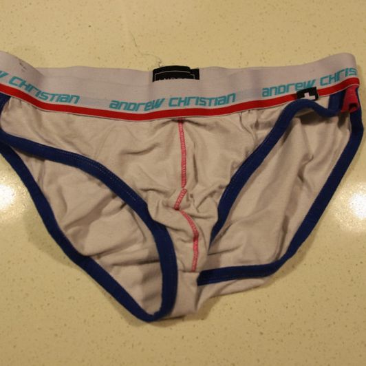 White Andrew Christian underwear