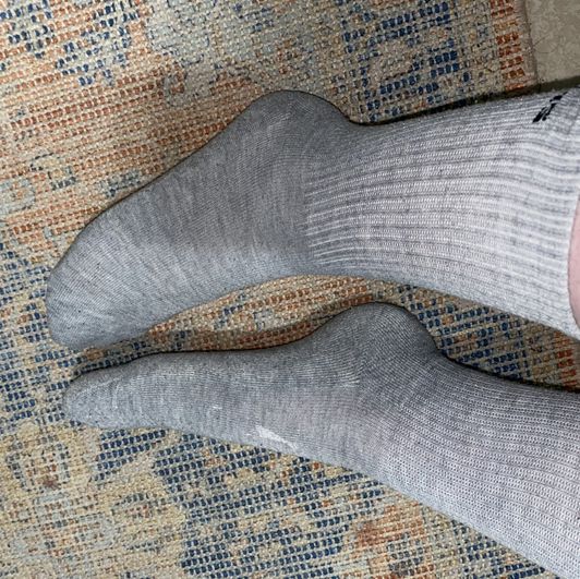 Grey Adidas Crew Socks