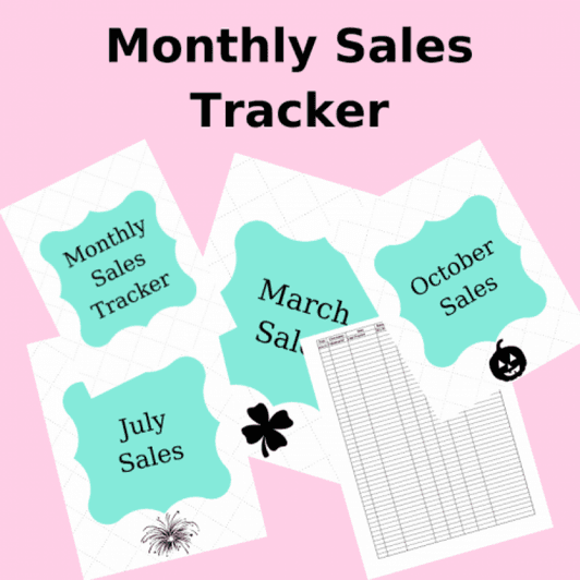 Printable Monthly Sales Tracker