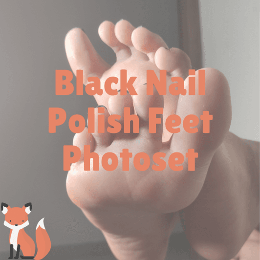 10 Feet Pics with Black Nail Polish