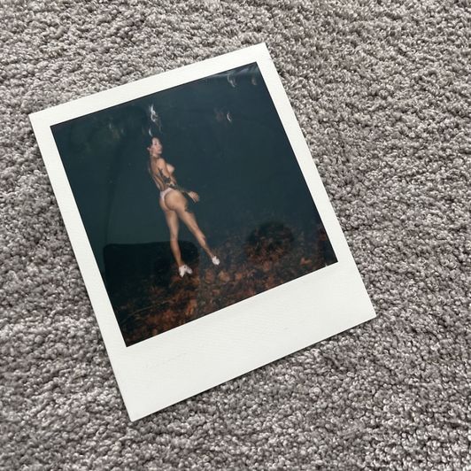 POLAROID PHOTO NUDE IN THE FOREST