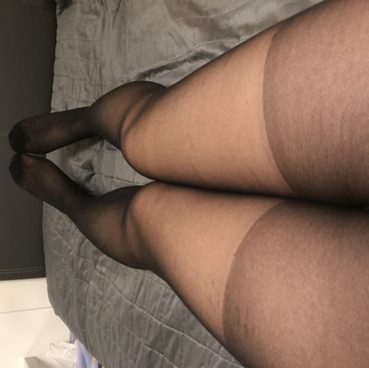 Black stocking for date night