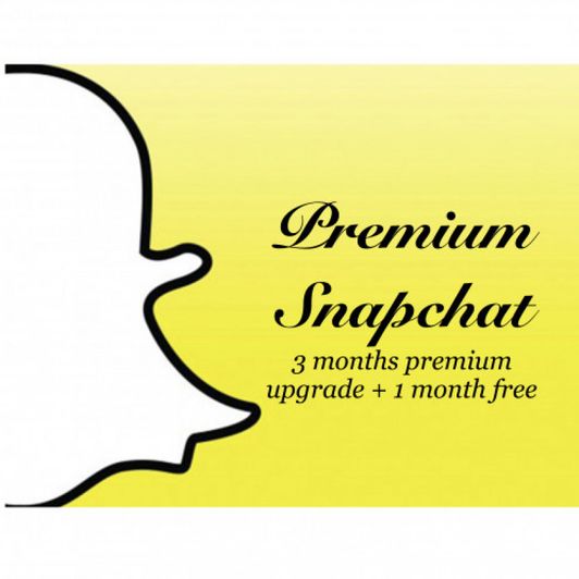 Premium Snapchat Upgrade : Buy 3 get 3