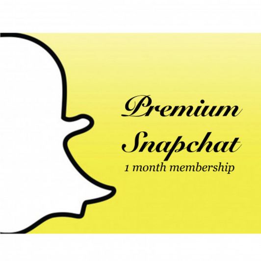 Premium Snapchat 1 Month Membership